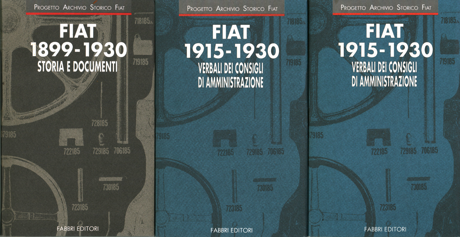 FIAT 1915-1930 Protokoll des Vorstands von %,FIAT 1915-1930 Protokoll des Vorstands von %,FIAT 1915-1930 Protokoll des Vorstands von %