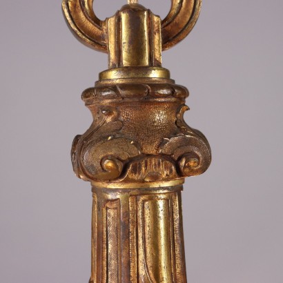 Kronleuchter im vergoldeten Bronzestil