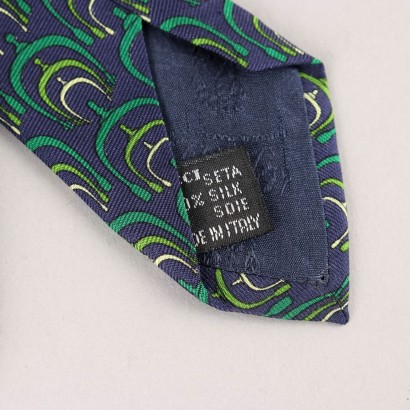 Gucci Cravatta Vintage Blu e Verde