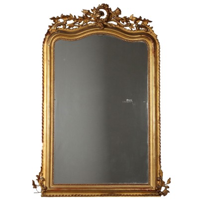 Eclectic Mirror in Golden Wood