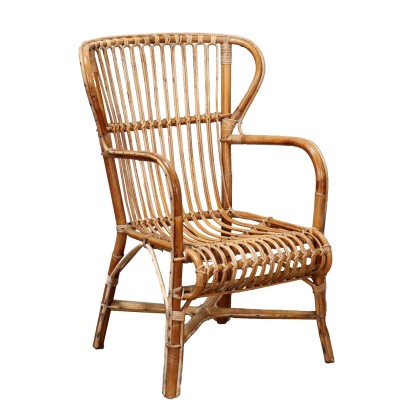 Bamboo armchair from the 70s and 80s