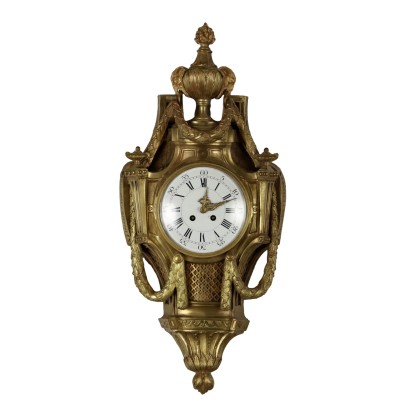 Antiker Pendeluhr aus Vergoldetem Bronze Frankreich des XIX Jhs