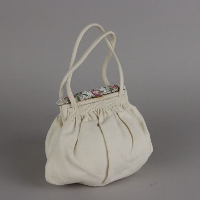 Vintage 1960s-70s Comolli Handbag Linen Italy