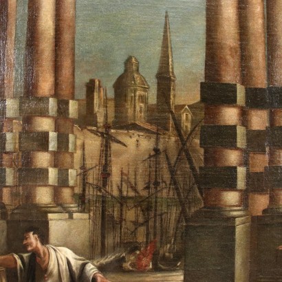 Oil on Canvas Attributed to D. Gargiulo Italy XVII Century
