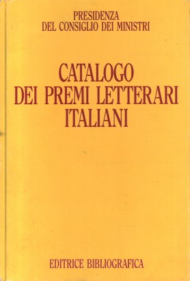 Catalogo dei premi letterari italiani
